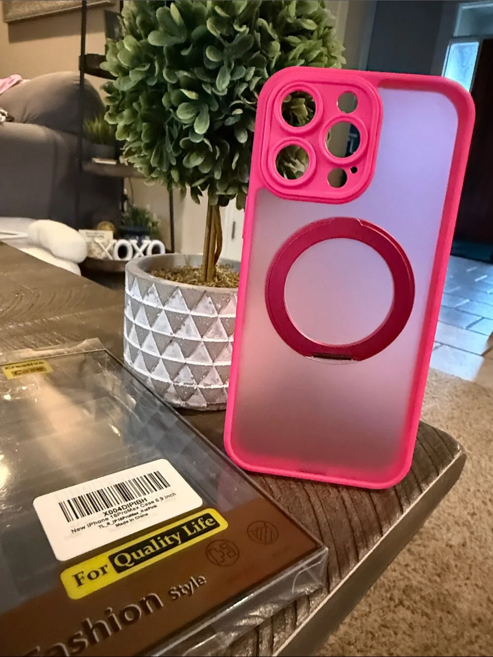 iPhone 16 ProMax Magnetic Ring Phone Case with Stand - New!